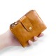 Men's Wallet Genuine Leather Japanese Cross-border Oil Wax Leather Wallet Short Multi-functional Cowhide Coin Purse