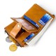 Men's Wallet Genuine Leather Japanese Cross-border Oil Wax Leather Wallet Short Multi-functional Cowhide Coin Purse