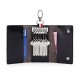 Simple Home Key Bag Multi-functional Waist Hanging Three-fold Key Bag Retro Oil Wax Bright Leather Car Key Bag Leather Case