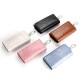 Simple Home Key Bag Multi-functional Waist Hanging Three-fold Key Bag Retro Oil Wax Bright Leather Car Key Bag Leather Case