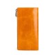 Cross-border Hot-selling Women's Wallet Leather Long Wallet Multi-card Rfid Clutch Retro Oil Wax Leather Coin Purse