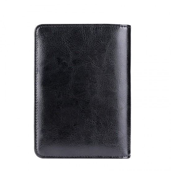 Cross-border Travel Anti-theft Brush Rfid Passport Bag Crazy Horse Leather Leisure Certificate Multi-function Boarding Passport Protective Cover
