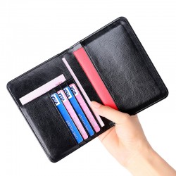 Cross-border Travel Anti-theft Brush Rfid Passport Bag Crazy Horse Leather Leisure Certificate Multi-function Boarding Passport Protective Cover
