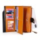 Cross-border Selling Leather Wallet Ladies Long Wallet Rfid Anti-theft Brush Oil Wax Leather Multi-function Wallet Clutch