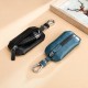 Natural Tumble Top Layer Cowhide Car Key Case Leather Remote Control Protective Case Waterproof Zipper Fashion Key Case