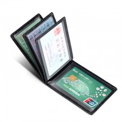 2020 New Colorful Driver's License Leather Case Car Driving Document Clip Double Loose-leaf High-grade Motor Vehicle Driver's License Book