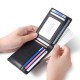 Cross-border New European And American Men's Fashion Leather Wallet Rfid Anti-theft Brush Short Gold Clip Push Card Wallet