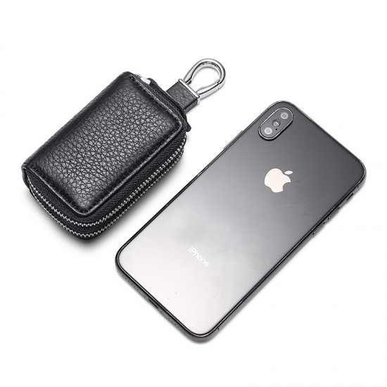 Natural Fall Leather Car Key Bag Foreign Trade Supply First Layer Leather Car Remote Control Protection Leather Case Key Bag
