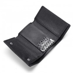 Factory Direct Leather Wallet Key Case Multi-function Lady Key Case Short Three-fold Card Coin Purse