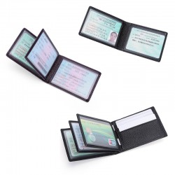 Explosive Selling Leather Driver's License Leather Case Fashionable Men's Driving License Holder Multi-functional Card Holder Women's Identification Card Holder