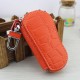 Multifunctional Leather Car Key Bag Cowhide Key Holster 4 Hanging Key Chain Key Bag Explosive Embossed