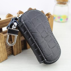 Multifunctional Leather Car Key Bag Cowhide Key Holster 4 Hanging Key Chain Key Bag Explosive Embossed