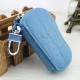 Multifunctional Leather Car Key Bag Cowhide Key Holster 4 Hanging Key Chain Key Bag Explosive Embossed