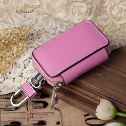 Transparent Mirror Window Leather Car Key Case Zipper Car Key Case Universal Key Car Key Case