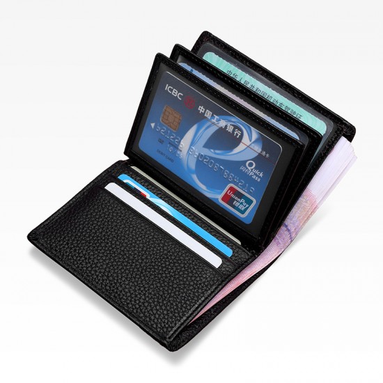 Explosive First-layer Cowhide Wallet Driver's License Holster Multi-card Id Clip Bank Card Clip Double Loose-leaf Driver's License Book