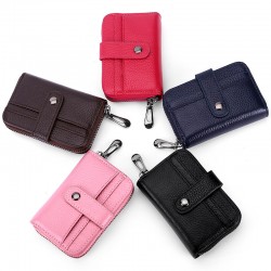 New Leather Card Case Rfid Fashion Organ Card Case Mini Short Cowhide Credit Card Case Certificate Holder Wholesale