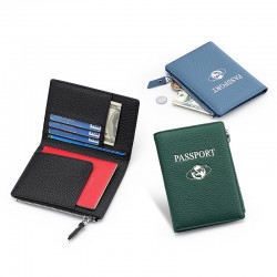 Cross-border Explosions First Layer Cowhide Rfid Passbook Bag Leather Multi-card Id Bag Silk Screen Passport Passbook Holder