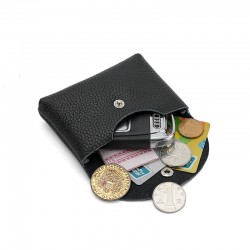 Genuine Leather Coin Purse Women's Mini Coin Bag Super Soft Top Layer Cowhide Compact Wallet Simple Portable Coin Bag