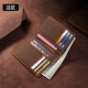 Readable Retro Crazy Horse Cowhide Men's Long  Medium And Short Wallet Oil-impregnated Leather Multi-card Leather Dollar Wallet