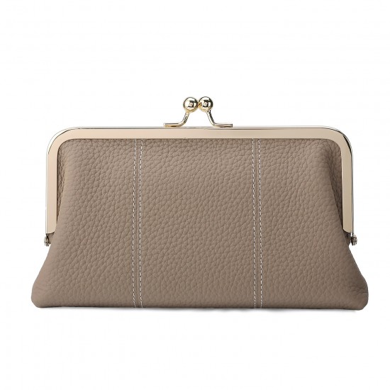 New Version Of Multi-functional Women's Wallet High-level Sense Leather Clutch Bag Large Capacity Leather Mobile Phone Bag Long Coin Purse