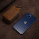 Car Key Case Multifunctional Double Zipper Car Key Case Head Layer Cowhide Universal Key Leather Case Retro Waist Hanging