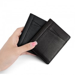 Factory Direct Ultra-thin First Layer Cowhide Card Bag Multi-function Card Set Leather Card Holder Driver's License Set