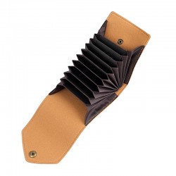 Foreign Trade New Simple Leather Card Bag Organ Card Cover Layer Cowhide Multi-card Male And Female Credit Card Holder