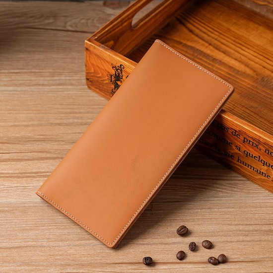 Foreign Trade Long First Layer Cowhide Men's Wallet Genuine Leather High Sense Guangzhou Genuine Russian Wallet Men's Card Holder