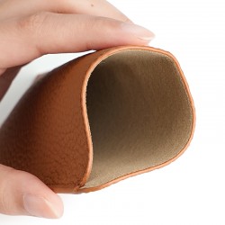 High Sense Leather Glasses Box Ultra-thin Sunglasses Sunglasses Protective Cover Myopia Presbyopic Glasses Bag Glasses Bag Manufacturers