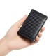Cross-border Hot Men's Wallet Aluminum Alloy Anti-magnetic Card Case Carbon Fiber Pattern Three-fold Automatic Elastic Card Credit Card Bag