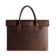 First Layer Cowhide Laptop Bag Men's Handbag Leather Large Capacity Business Documents Leather Bag Factory Direct