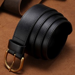 Cross-border Hot-selling Top-layer Cowhide Retro Belt Pin-buckle Casual Leather Belt Business Suit Pants Belt