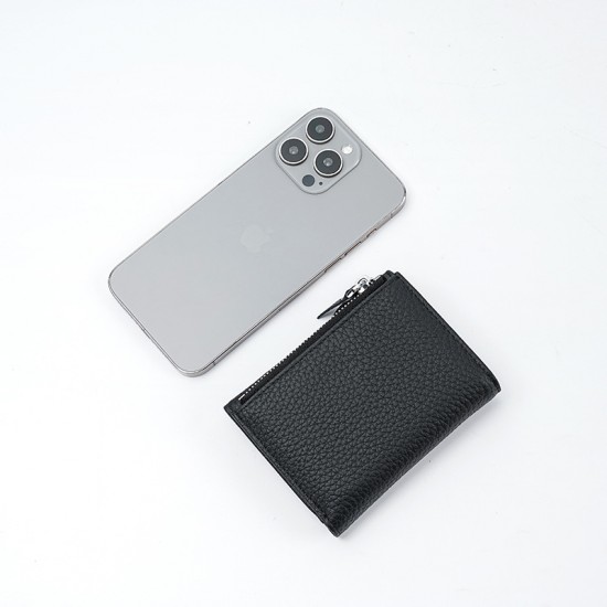 New 30% Leather Wallet Ladies Rfid Anti-theft Card Bag 10 Card Cowhide Cash Card Holder Spot Wholesale
