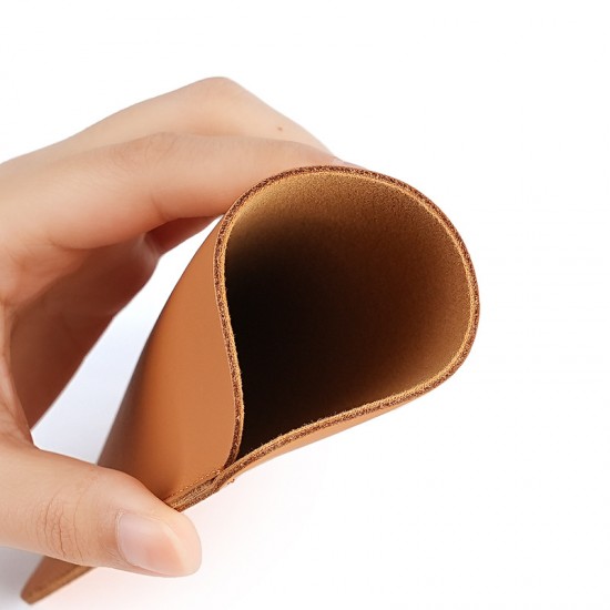 Glasses Bag European Standard Environmental Protection Leather Presbyopia Myopia Sunglasses Bag Portable Sunglasses Protective Cover Soft Leather Glasses Bag