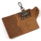 Retro Crazy Horse Leather Home Key Bag Top Layer Cowhide Car Key Bag Genuine Leather Men's And Women's Hanging Buckle Lock Key Bag