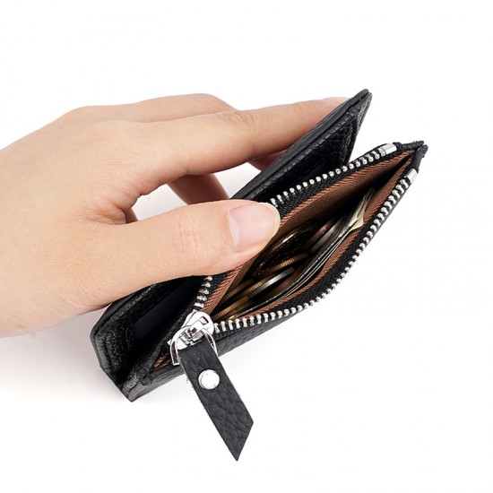 New First-layer Cowhide Ladies Wallet Multi-card Anti-rfid Electronic Scanning Coin Purse Short Leather Wallet