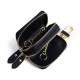 New Double Zipper Car Key Leather Cover Leather Car Key Bag Men's And Women's Leather Hook Key Bag New Double Zipper Car Key Leather Cover Leather Car Key Bag Men's And Women's Leather Hook Key Bag