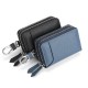 Widened Large-capacity Leather Car Key Bag Cowhide Double Zipper Door Card Key Bag Car Key Protection Leather Case
