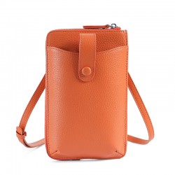 Women's Leather Mobile Phone Bag Multi-functional Multi-card Small Messenger Bag Top Layer Leather Small Backpack Cross-border All-match Shoulder