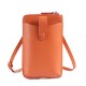 Women's Leather Mobile Phone Bag Multi-functional Multi-card Small Messenger Bag Top Layer Leather Small Backpack Cross-border All-match Shoulder