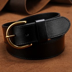 Cross-border Hot-selling Top-layer Cowhide Retro Belt Pin-buckle Casual Leather Belt Business Suit Pants Belt