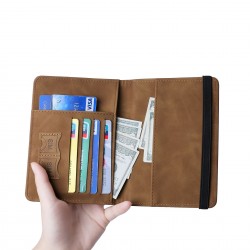 Frosted Pu Passband Bag Men's Multifunctional Passband Holder Anti-loss Passband Passport Certificate Set