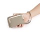 Japanese-style Gold Leather Ladies Wallet Rfid Multifunctional Wallet Out Of The Street Hand Carrying Hinged Bag 2-in -1 Change Wallet Bag