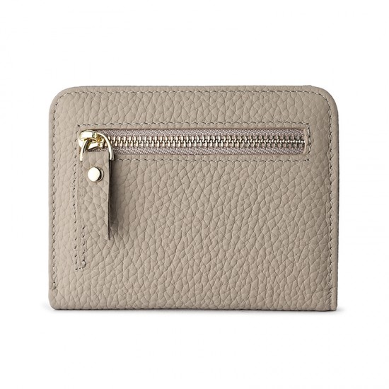 New Leather Ultra-thin Ladies Wallet 7 Word Zipper Cowhide Mini Coin Purse Rfid Anti-magnetic Small Wallet Manufacturers
