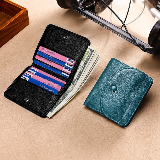Natural Top Layer Leather Wallet Leather Coin Bag Small Wallet Mini Coin Wallet Amazon Small Wallet