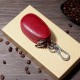 Foreign Trade Hot Sale Retro Oilskin Double Zipper Key Bag Oval Car Key Protective Cover Leather Key Bag