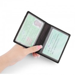Factory Price Direct Supply Leather Driver's License Driving License Leather Case Card Holder Men's Card Holder Ultra-thin Leather Card Holder