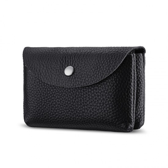 Genuine Leather Coin Purse Women's Mini Coin Bag Super Soft Top Layer Cowhide Compact Wallet Simple Portable Coin Bag