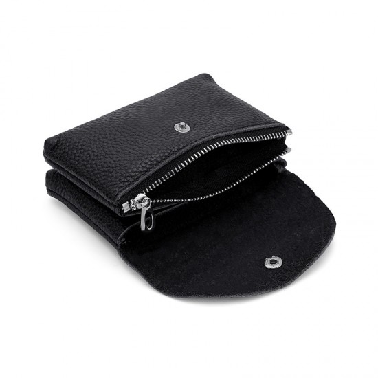 Genuine Leather Coin Purse Women's Mini Coin Bag Super Soft Top Layer Cowhide Compact Wallet Simple Portable Coin Bag