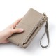 New Three Zipper Long Women's Wallet Multi-functional Mobile Phone Bag Card Coin Purse Leather Hand Bag